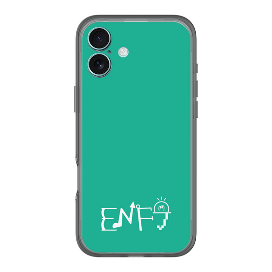 スリムプロテクションプレミアムケース［ オリジナル - ENFJ 主人公 - アルファベット - グリーン ］