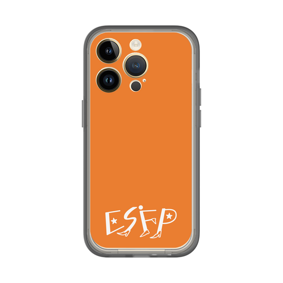 スリムプロテクションプレミアムケース［ オリジナル - ESFP エンターテイナー - アルファベット - オレンジ ］