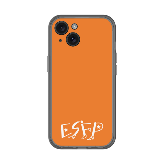 スリムプロテクションプレミアムケース［ オリジナル - ESFP エンターテイナー - アルファベット - オレンジ ］