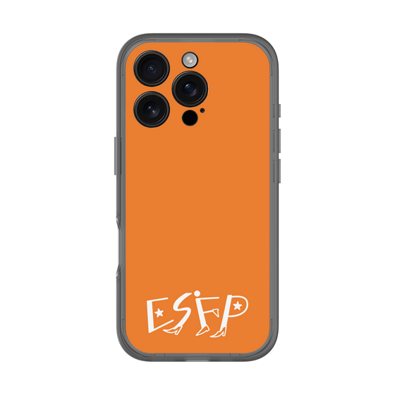 スリムプロテクションプレミアムケース［ オリジナル - ESFP エンターテイナー - アルファベット - オレンジ ］