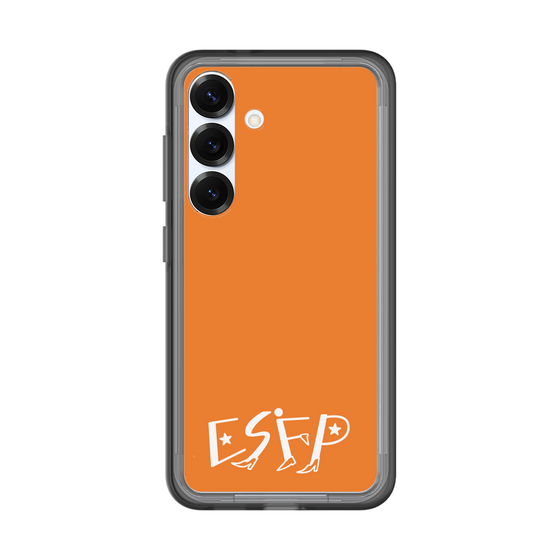 スリムプロテクションプレミアムケース［ オリジナル - ESFP エンターテイナー - アルファベット - オレンジ ］