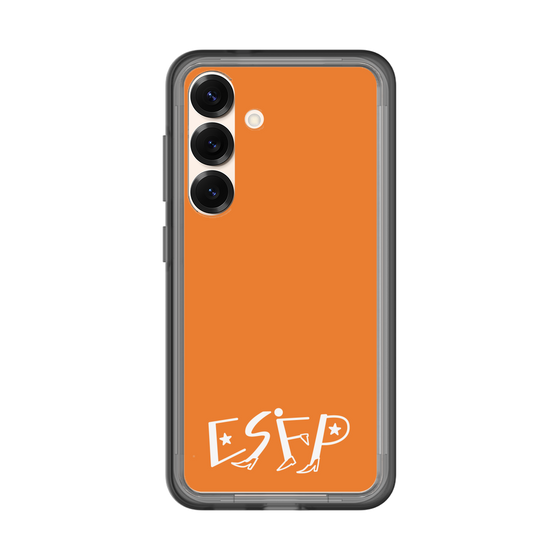 スリムプロテクションプレミアムケース［ オリジナル - ESFP エンターテイナー - アルファベット - オレンジ ］
