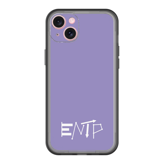 スリムプロテクションプレミアムケース［ オリジナル - ENTP 討論者 - アルファベット - パープル ］