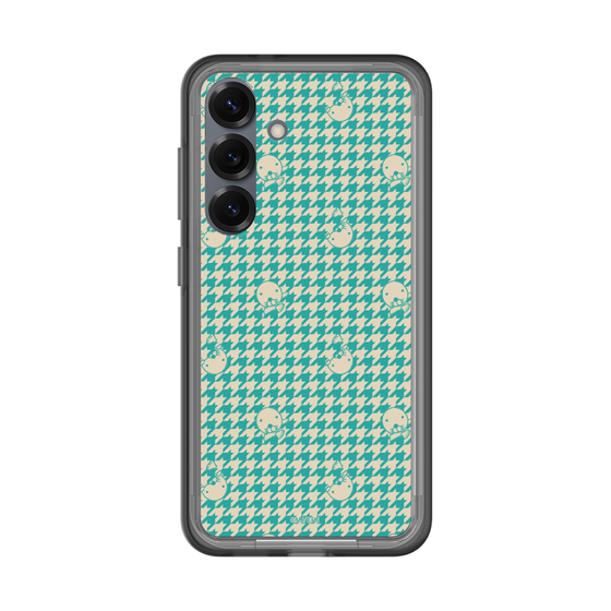 スリムプロテクションプレミアムケース［ ぼのぼの - ぼのぼの千鳥格子柄 - ターコイズブルー ］