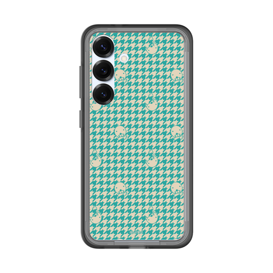 スリムプロテクションプレミアムケース［ ぼのぼの - ぼのぼの千鳥格子柄 - ターコイズブルー ］