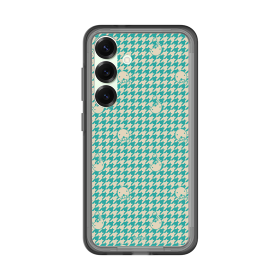 スリムプロテクションプレミアムケース［ ぼのぼの - ぼのぼの千鳥格子柄 - ターコイズブルー ］