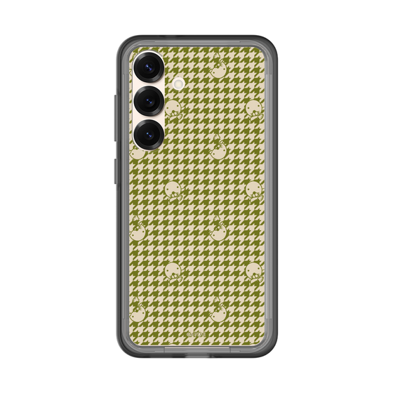 スリムプロテクションプレミアムケース［ ぼのぼの - ぼのぼの千鳥格子柄 - カーキ ］