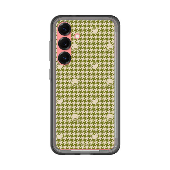 スリムプロテクションプレミアムケース［ ぼのぼの - ぼのぼの千鳥格子柄 - カーキ ］