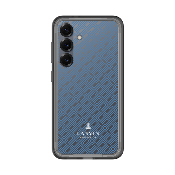 スリムプロテクションプレミアムケース［ LANVIN COLLECTION - ロゴパターン - ブルー ］