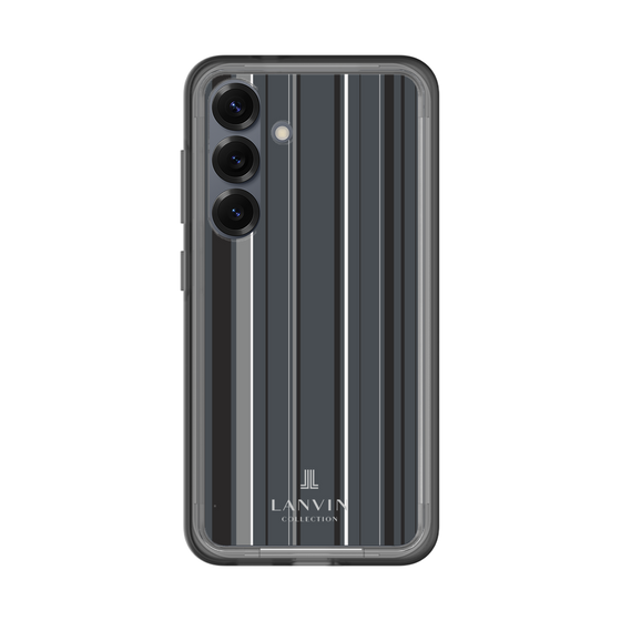 スリムプロテクションプレミアムケース［ LANVIN COLLECTION - ストライプ - グレー ］