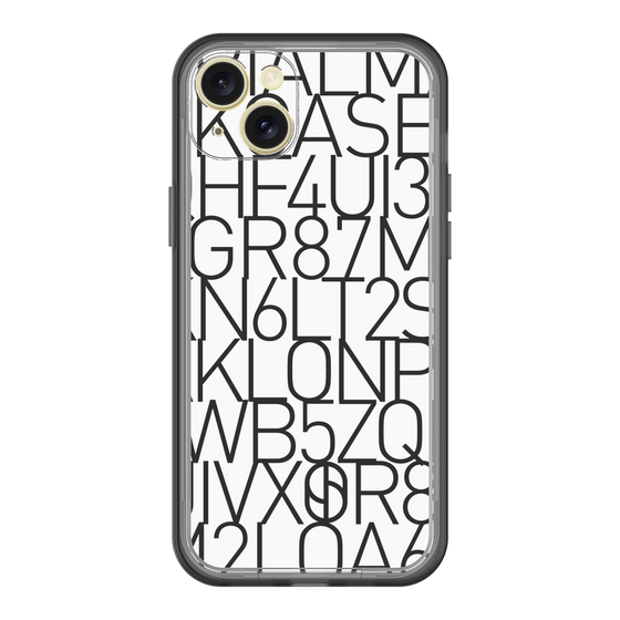 スリムプロテクションプレミアムケース［ KLON - シリアルナンバー/A - ホワイト ］