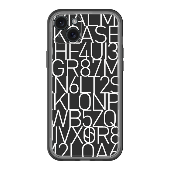 スリムプロテクションプレミアムケース［ KLON - シリアルナンバー/A - ブラック ］