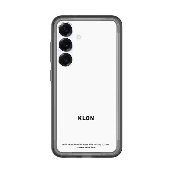 スリムプロテクションプレミアムケース［ KLON - ロゴ - ホワイト ］