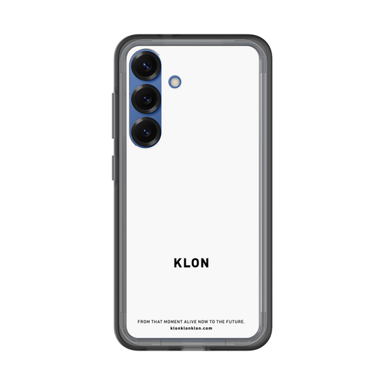 スリムプロテクションプレミアムケース［ KLON - ロゴ - ホワイト ］