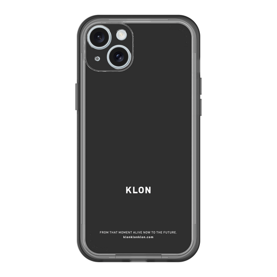 スリムプロテクションプレミアムケース［ KLON - ロゴ - ブラック ］