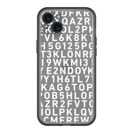 スリムプロテクションプレミアムケース［ KLON - シリアルナンバー/B - ホワイト ］