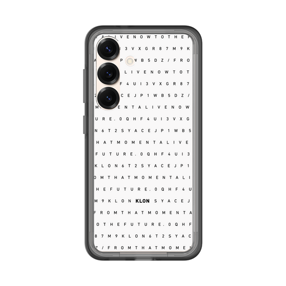 スリムプロテクションプレミアムケース［ KLON - シリアルナンバー/C - ホワイト ］