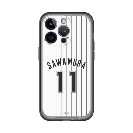 スリムプロテクションプレミアムケース［ 千葉ロッテマリーンズ - #11 SAWAMURA ］