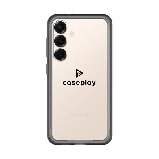 スリムプロテクションプレミアムケース［ オリジナル - caseplayロゴ - ブラック/D ］
