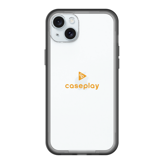 スリムプロテクションプレミアムケース［ オリジナル - caseplayロゴ - オレンジ/D ］