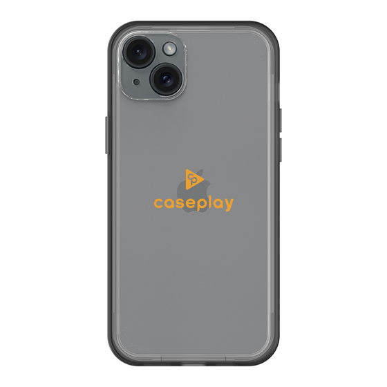 スリムプロテクションプレミアムケース［ オリジナル - caseplayロゴ - オレンジ/D ］