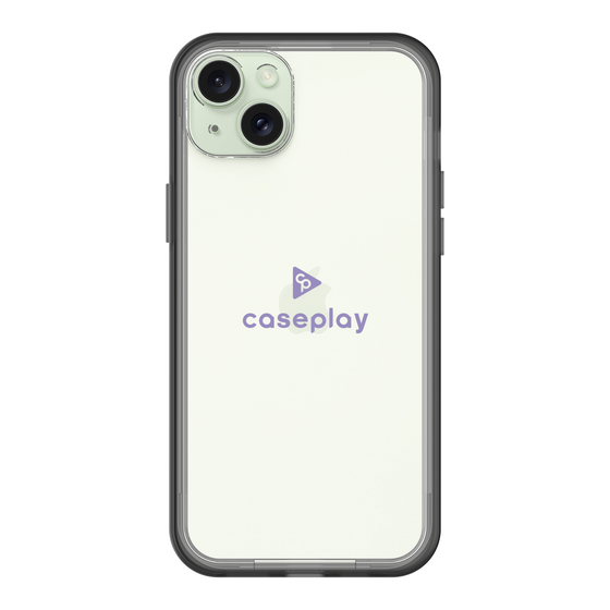スリムプロテクションプレミアムケース［ オリジナル - caseplayロゴ - パープル/D ］