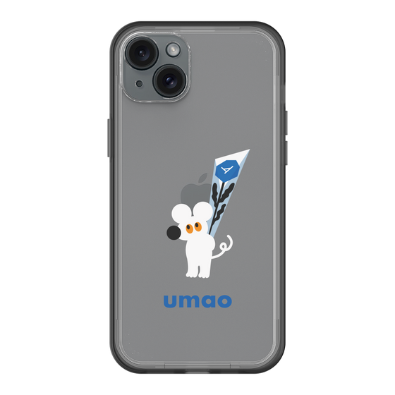 スリムプロテクションプレミアムケース［ umao - ねずみと花 ］