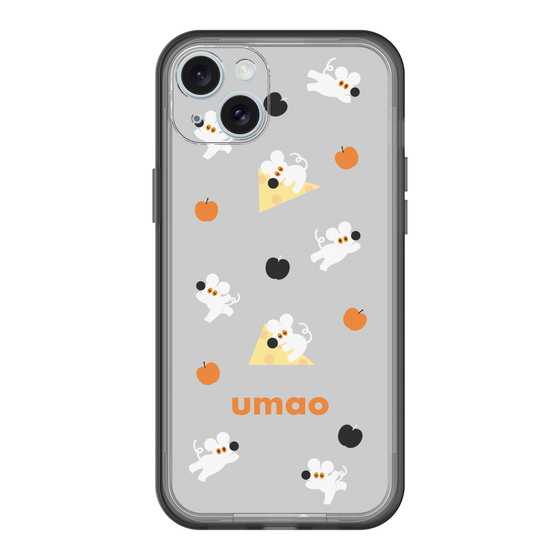 スリムプロテクションプレミアムケース［ umao - ねずみとりんご ］