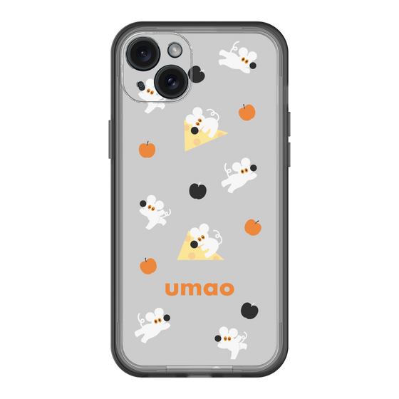 スリムプロテクションプレミアムケース［ umao - ねずみとりんご ］