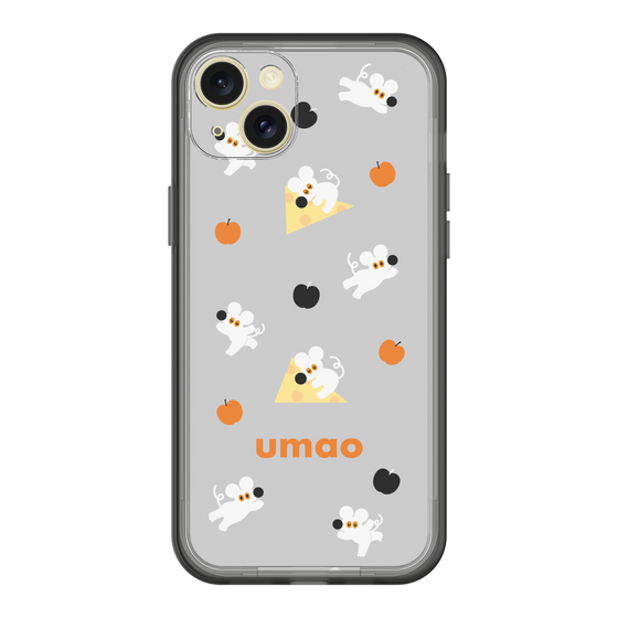 スリムプロテクションプレミアムケース［ umao - ねずみとりんご ］