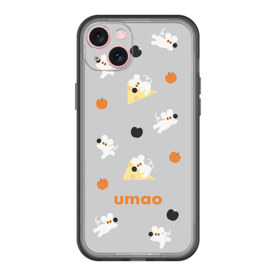スリムプロテクションプレミアムケース［ umao - ねずみとりんご ］