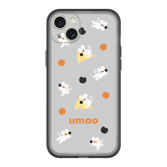 スリムプロテクションプレミアムケース［ umao - ねずみとりんご ］