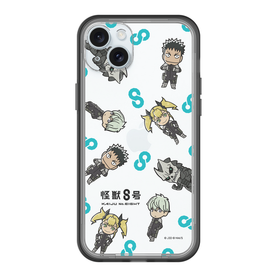 スリムプロテクションプレミアムケース［ 怪獣８号 - ミニキャラ - 総柄01 ］