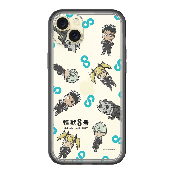 スリムプロテクションプレミアムケース［ 怪獣８号 - ミニキャラ - 総柄01 ］