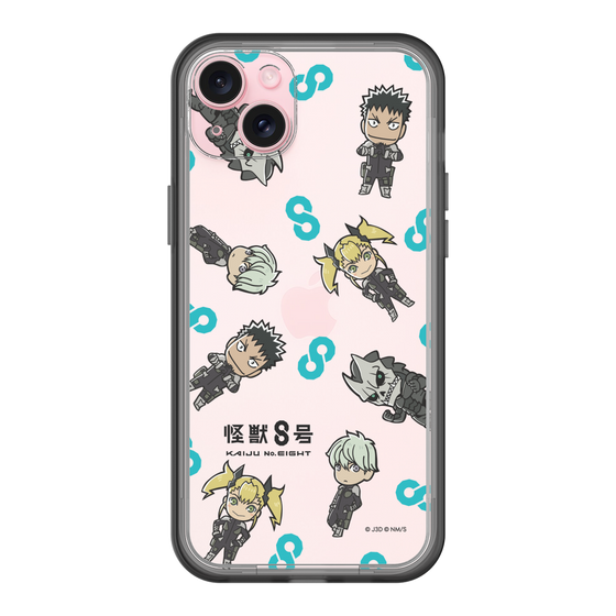スリムプロテクションプレミアムケース［ 怪獣８号 - ミニキャラ - 総柄01 ］