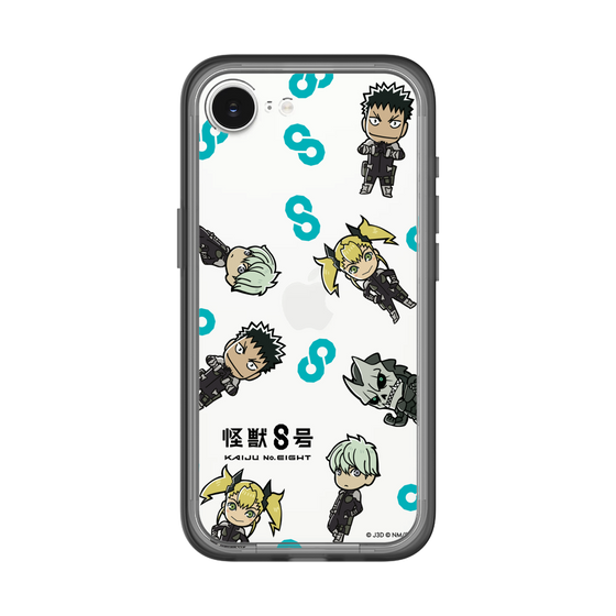 スリムプロテクションプレミアムケース［ 怪獣８号 - ミニキャラ - 総柄01 ］