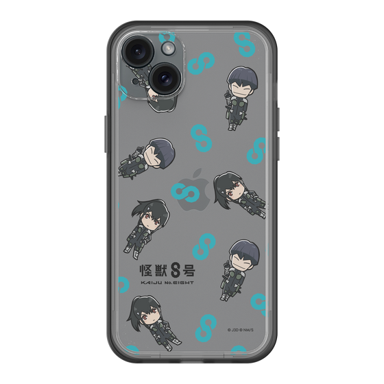 スリムプロテクションプレミアムケース［ 怪獣８号 - ミニキャラ - 総柄02 ］
