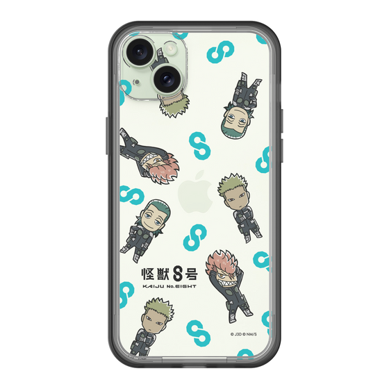 スリムプロテクションプレミアムケース［ 怪獣８号 - ミニキャラ - 総柄03 ］