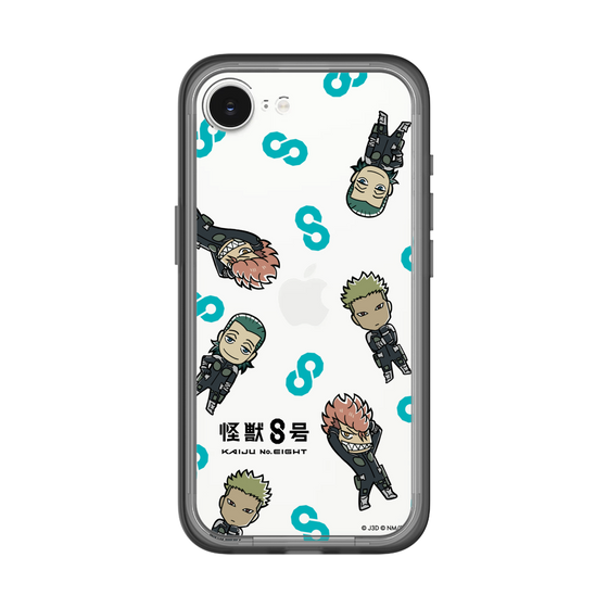 スリムプロテクションプレミアムケース［ 怪獣８号 - ミニキャラ - 総柄03 ］