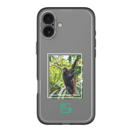 スリムプロテクションプレミアムケース［ Green Future Project - Brown-headed Spider Monkey ］