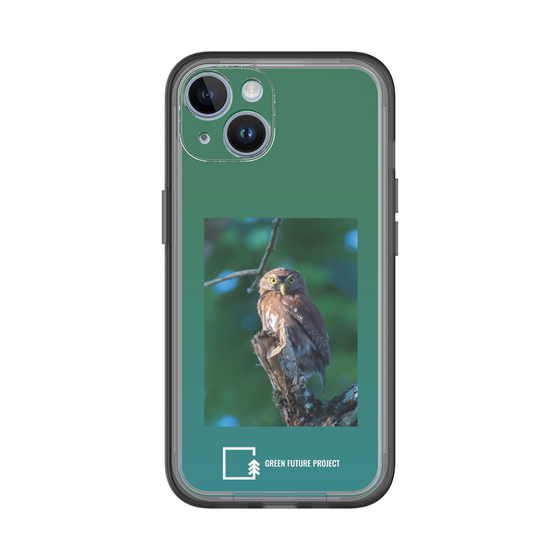 スリムプロテクションプレミアムケース［ Green Future Project - Ferruginous Pygmy Owl ］