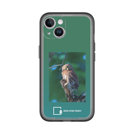 スリムプロテクションプレミアムケース［ Green Future Project - Ferruginous Pygmy Owl ］