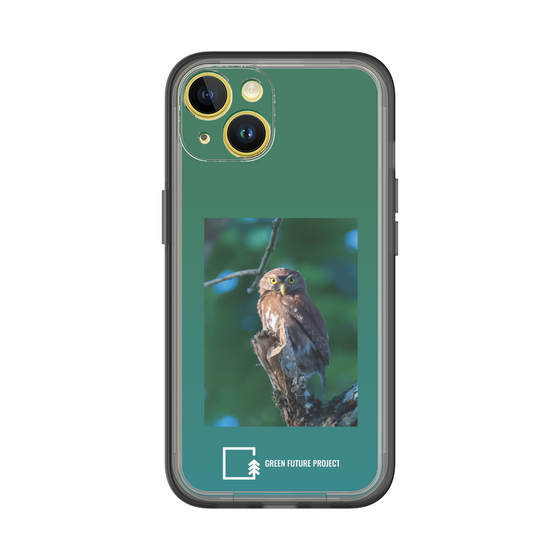 スリムプロテクションプレミアムケース［ Green Future Project - Ferruginous Pygmy Owl ］