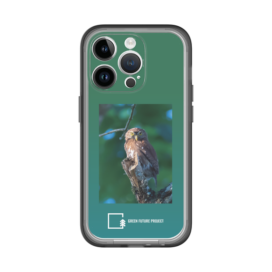 スリムプロテクションプレミアムケース［ Green Future Project - Ferruginous Pygmy Owl ］