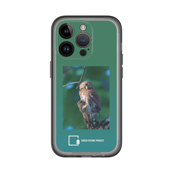 スリムプロテクションプレミアムケース［ Green Future Project - Ferruginous Pygmy Owl ］