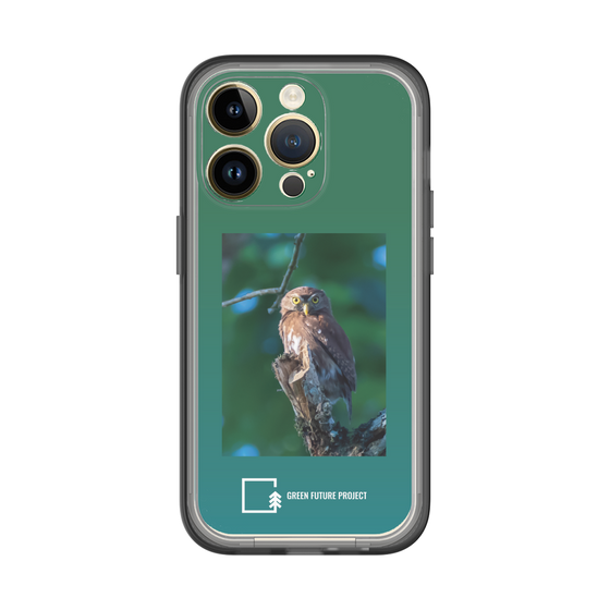 スリムプロテクションプレミアムケース［ Green Future Project - Ferruginous Pygmy Owl ］