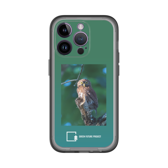 スリムプロテクションプレミアムケース［ Green Future Project - Ferruginous Pygmy Owl ］