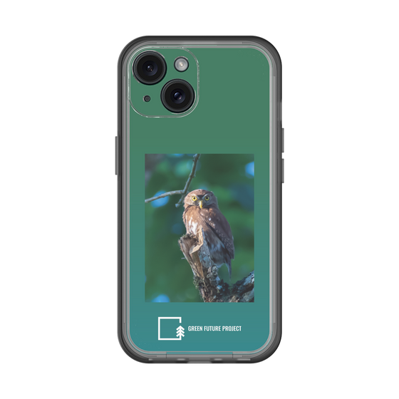 スリムプロテクションプレミアムケース［ Green Future Project - Ferruginous Pygmy Owl ］