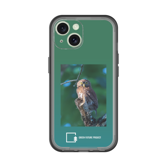 スリムプロテクションプレミアムケース［ Green Future Project - Ferruginous Pygmy Owl ］