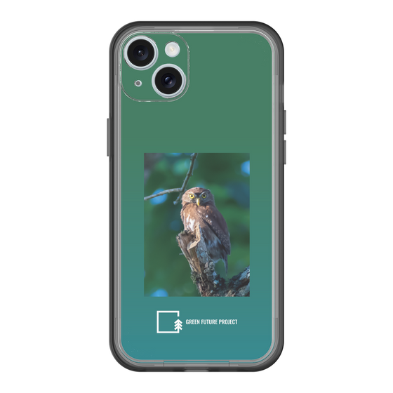 スリムプロテクションプレミアムケース［ Green Future Project - Ferruginous Pygmy Owl ］